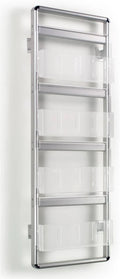 Brushed Silver Aluminum Wall Rack W23286