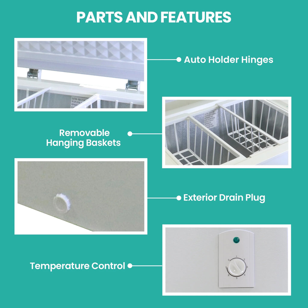 White 5.0 cu ft Chest Freezer K1893