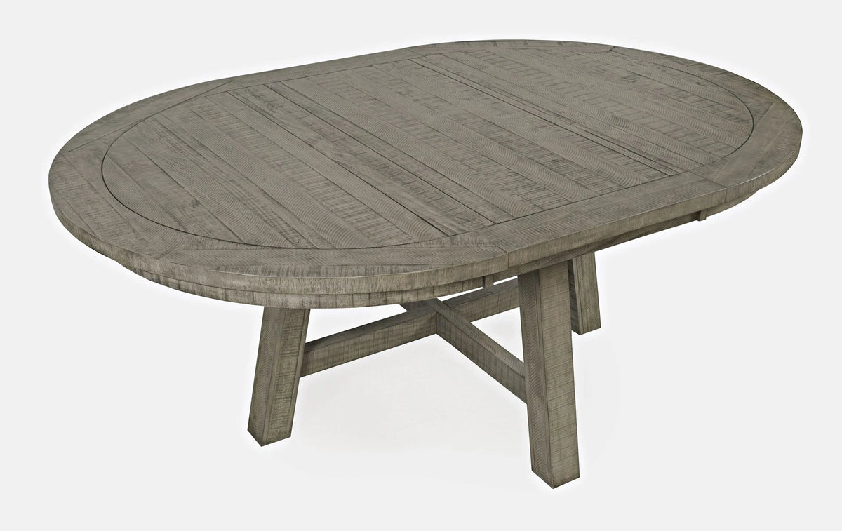 Five Piece Counter Height Dining Table Set with Cross Back Stools B24836