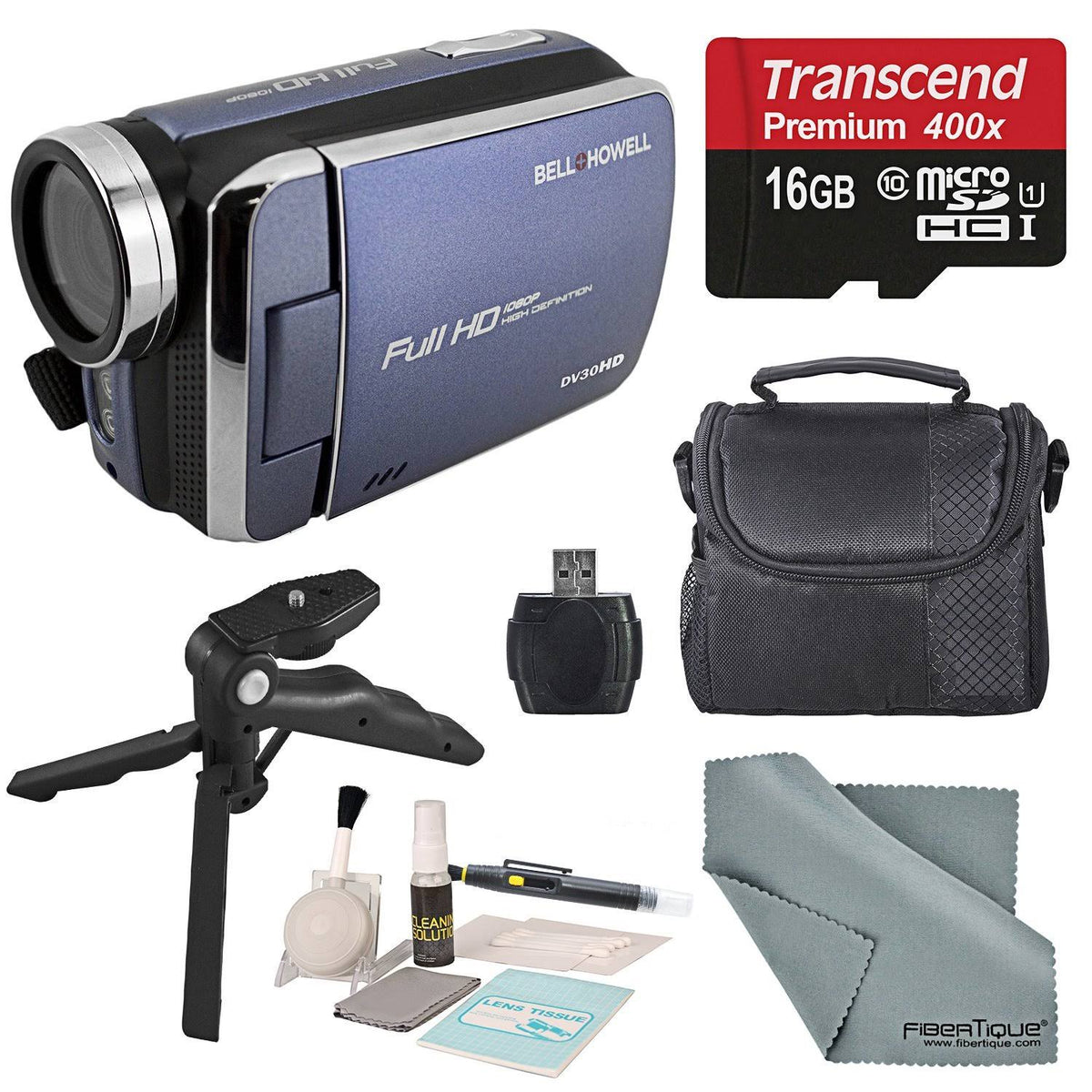 Blue 1080p HD Video Camera Camcorder X570808