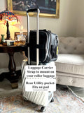 Aviation Flight Bag with Exterior Pockets and Zipper Storage I83357