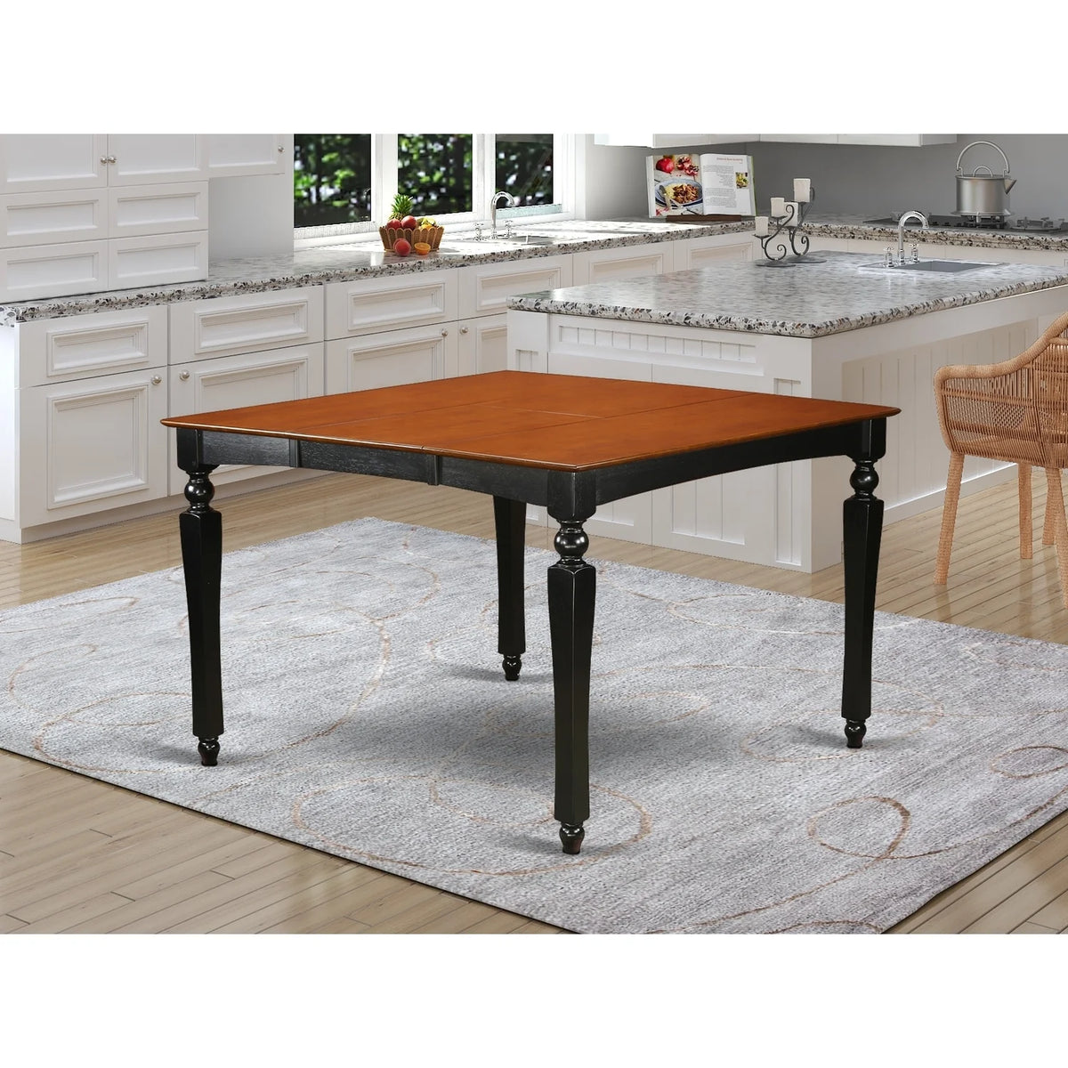 54" Square Counter Height Dining Table With Butterfly Leaf M127