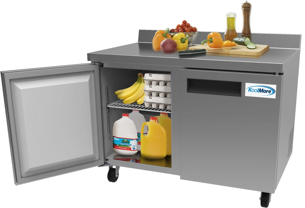48 in. Two-Door Worktop Refrigerator with Backsplash Z7026