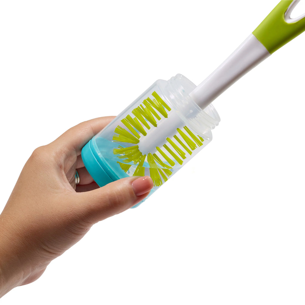 Compact Travel Bottle Drying Rack + 2 Baby Bottle Brushes G668785