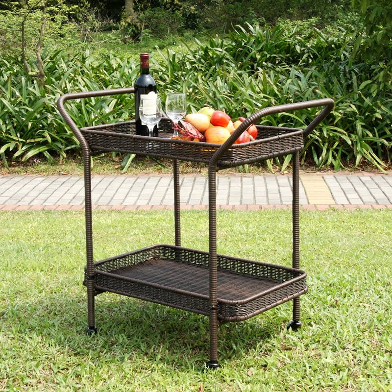 Wicker Patio Serving Cart F811
