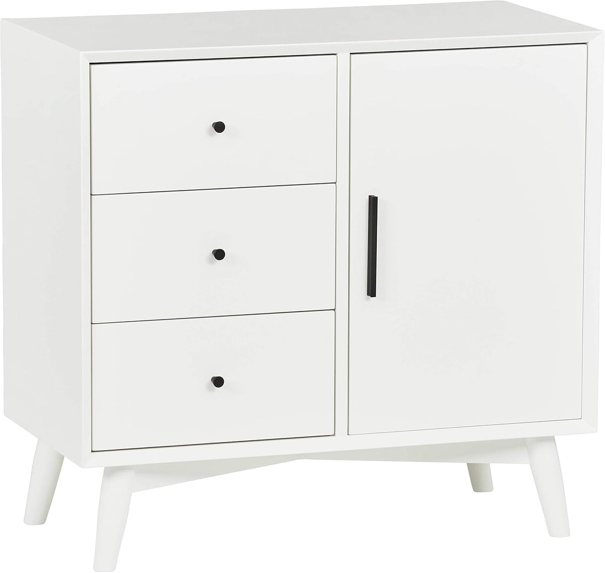 White Media Storage Cabinet N6915