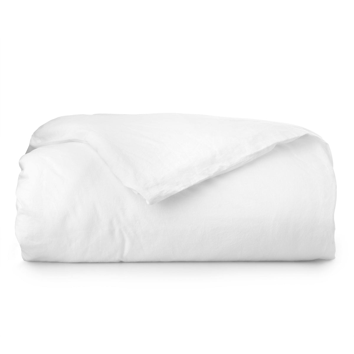 White 3-Piece Percale Duvet Cover Set W6427