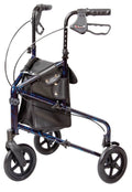 3 Wheel Aluminium Rollator Walker with Adjustable Handles O8331