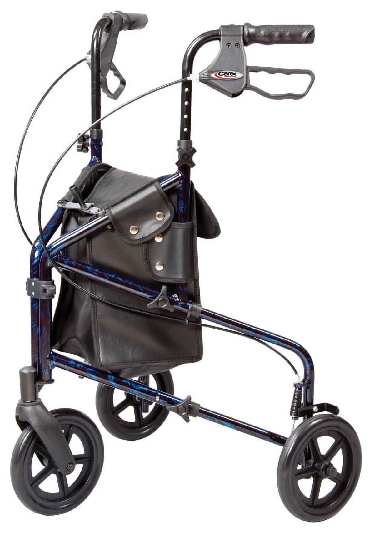 3 Wheel Aluminium Rollator Walker with Adjustable Handles O8331