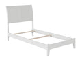 Twin Traditional Bed in White U2878