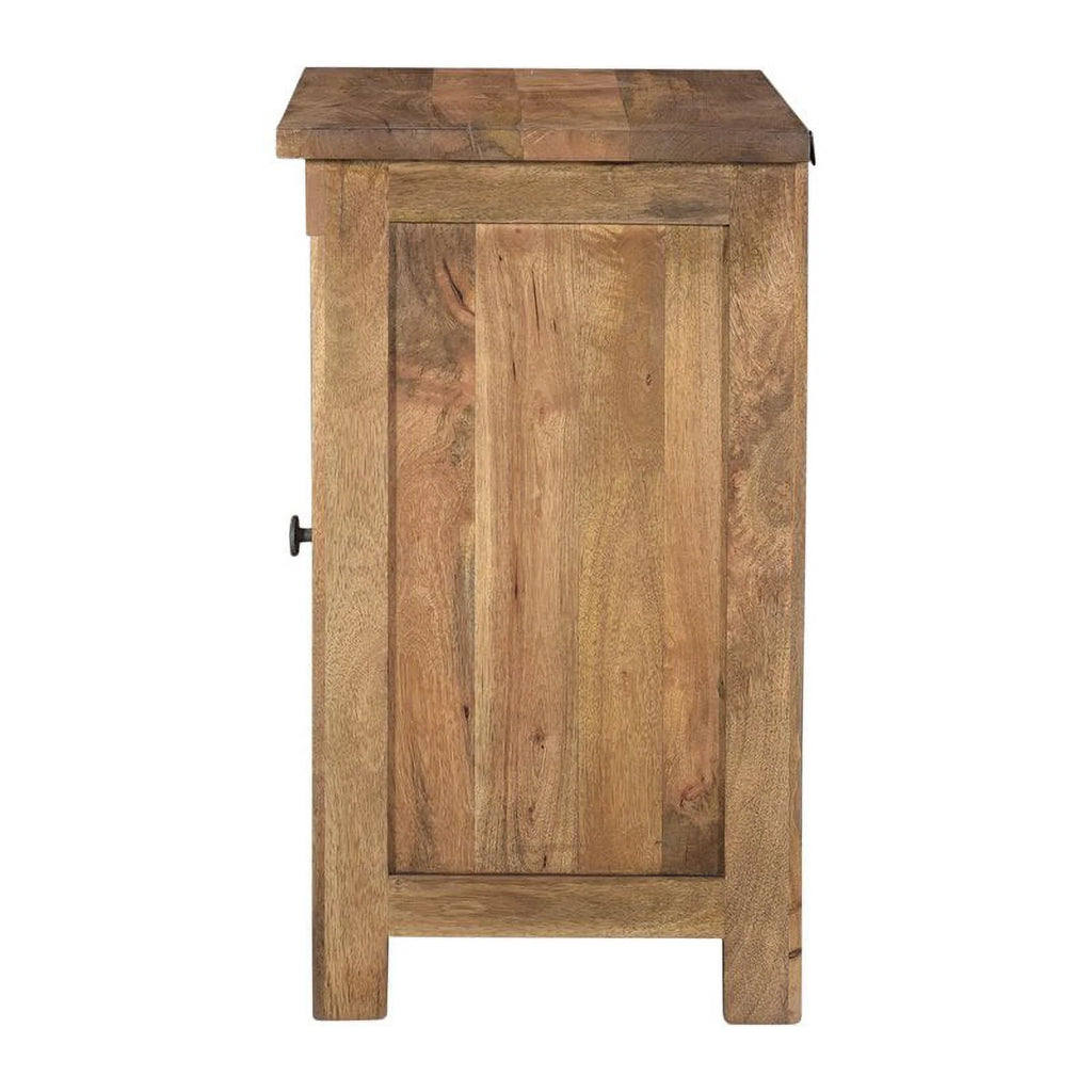 Brown Solid Wood Nightstand U23292