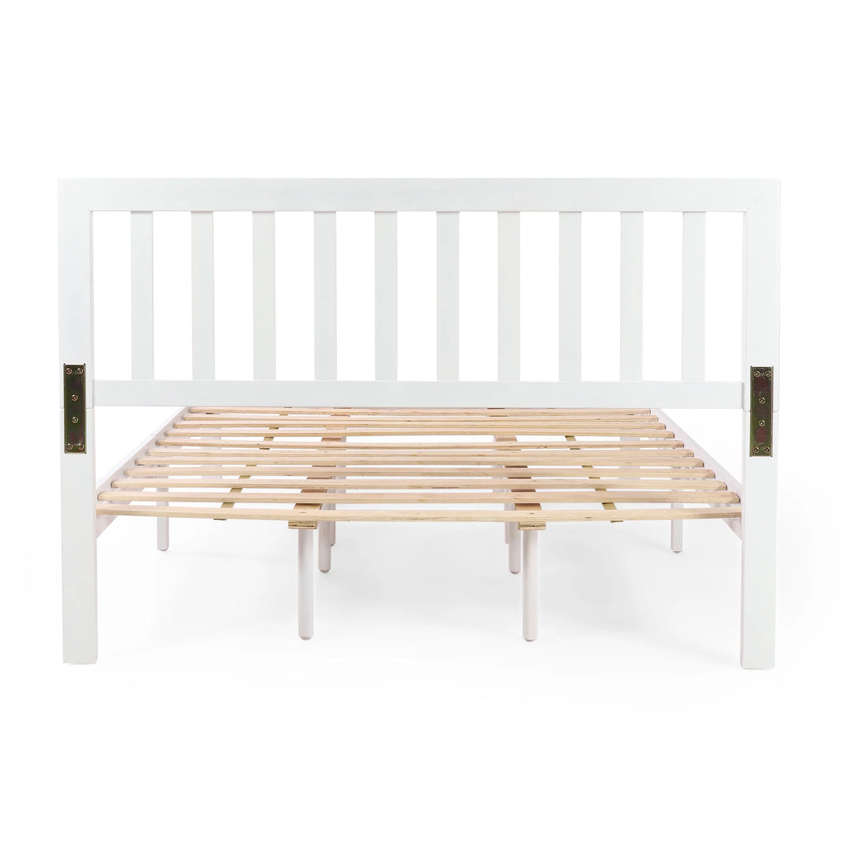 White Acacia Wood Queen Bed C300