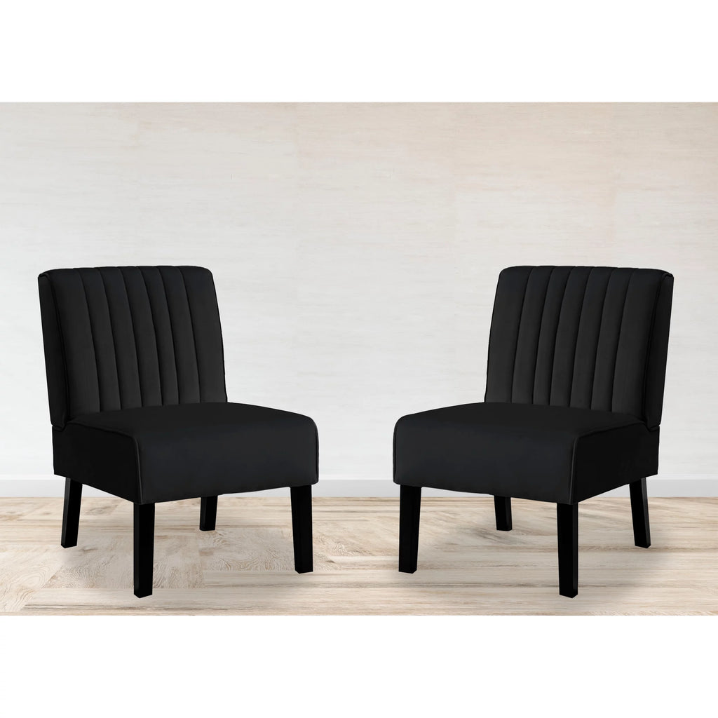 Green Velvet Accent Chair Set of 2 P972701