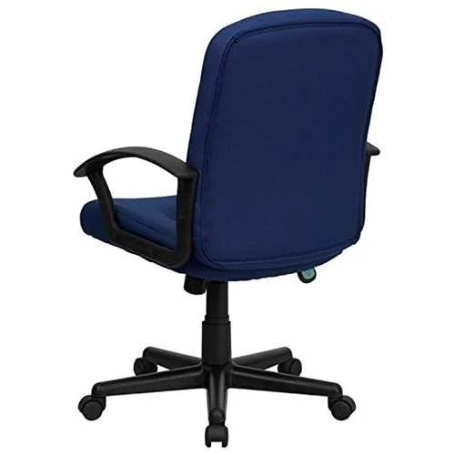 Navy Blue Fabric Office Chair with Arms Q412537