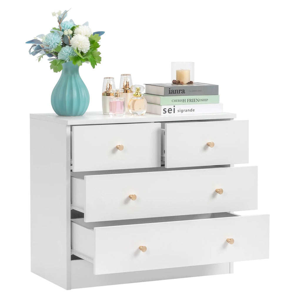 White 7 Drawer Wood Dresser K718