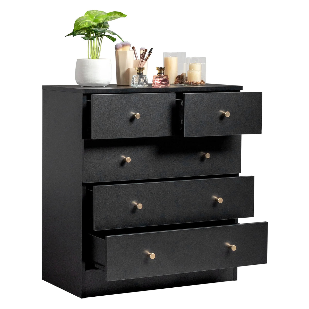 White 7 Drawer Wood Dresser K718