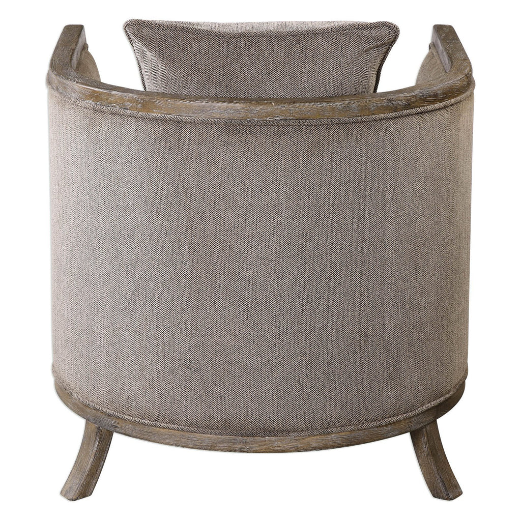 Gray Chenille Accent Chair K3035