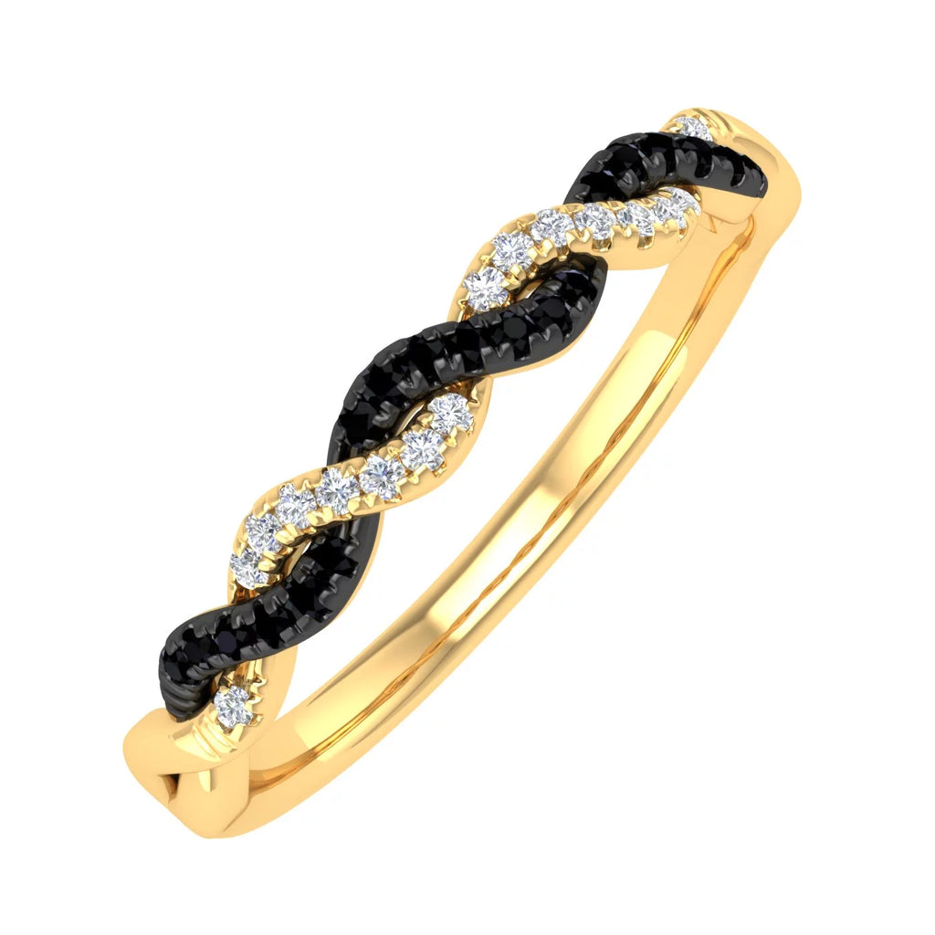 10k Yellow Gold Diamond Wedding Band Ring T34230