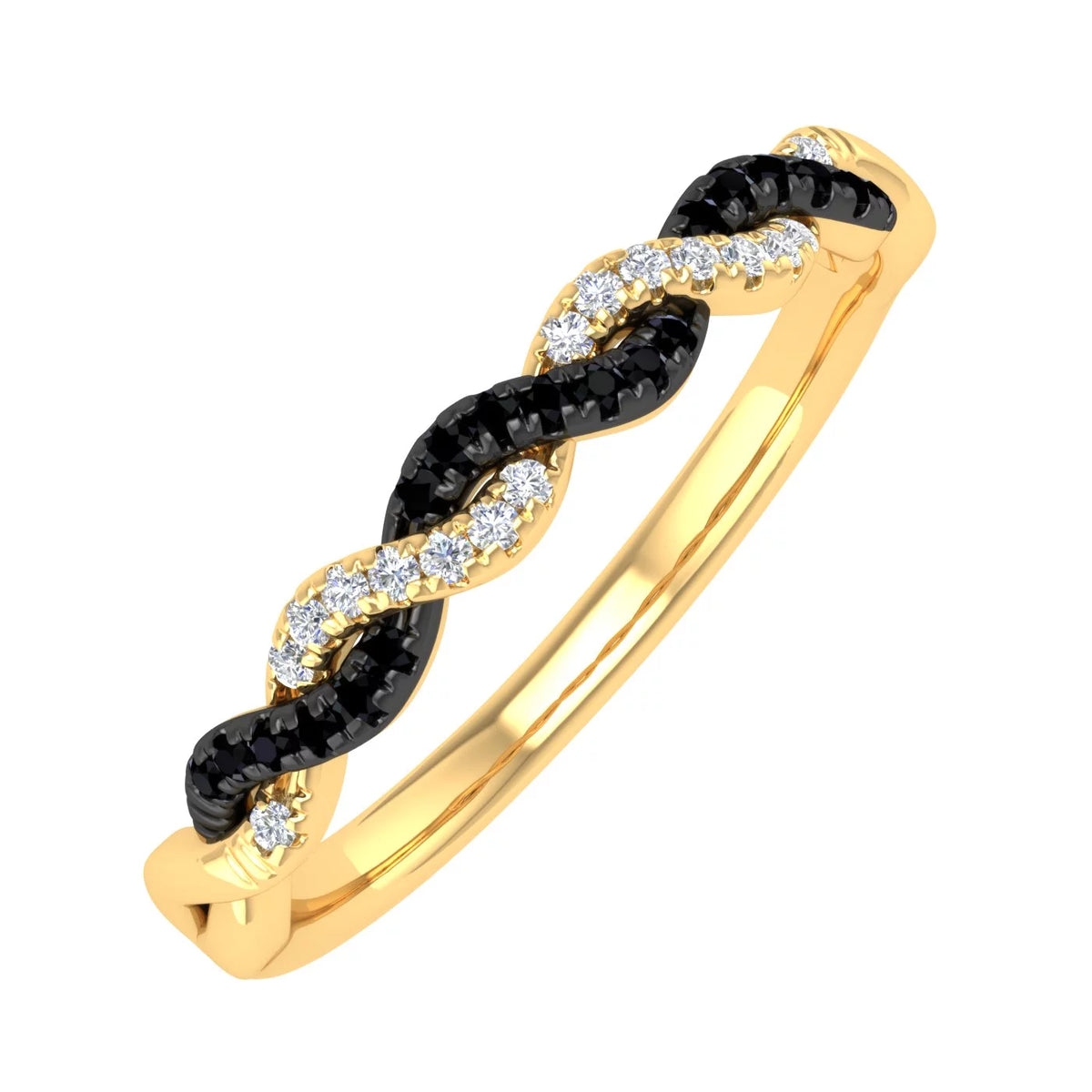 10k Yellow Gold Diamond Wedding Band Ring T34230