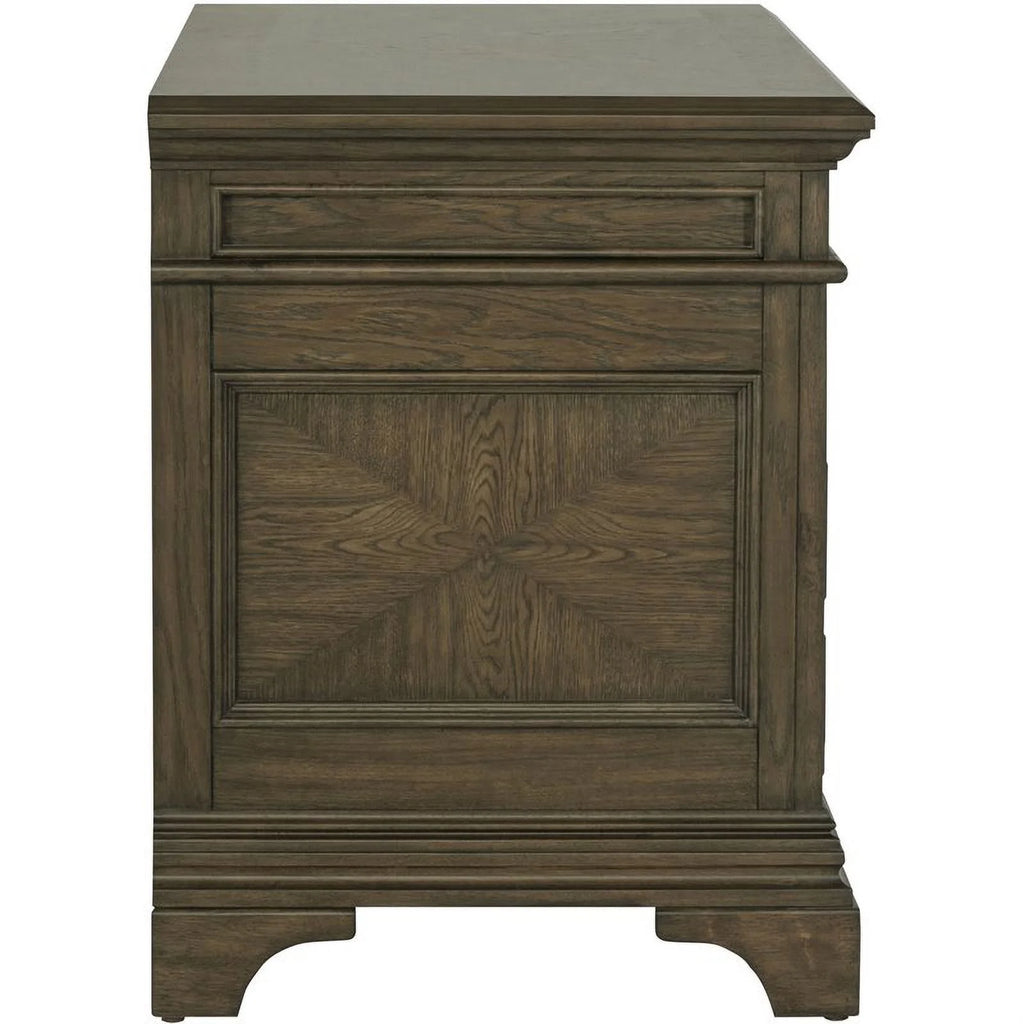 5 Drawer File Cabinet in Burnished Oak Y1392