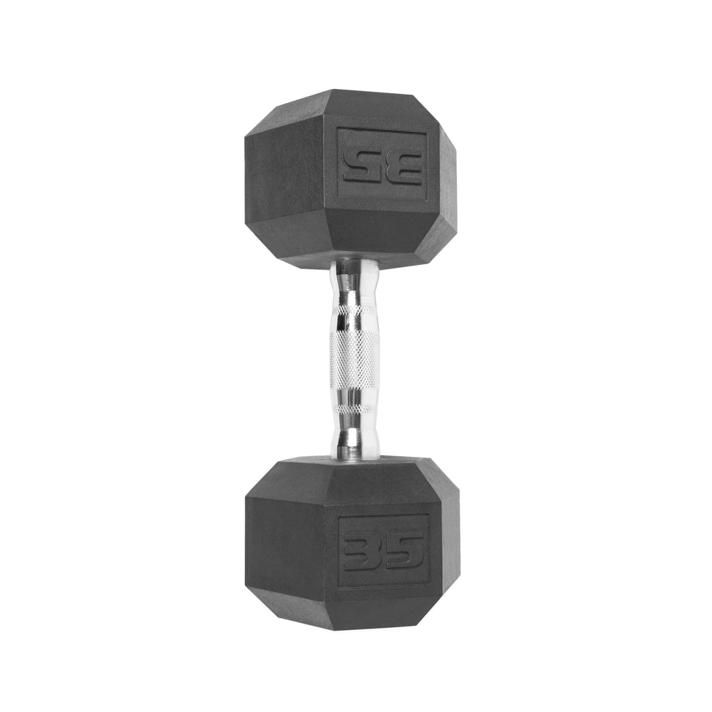20lb Coated Rubber Hex Dumbbell Pair P739741