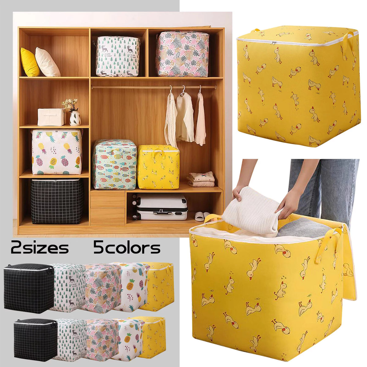 5 Pc Foldable Storage Bag J603