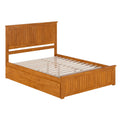Queen Platform Bed with Trundle B7684