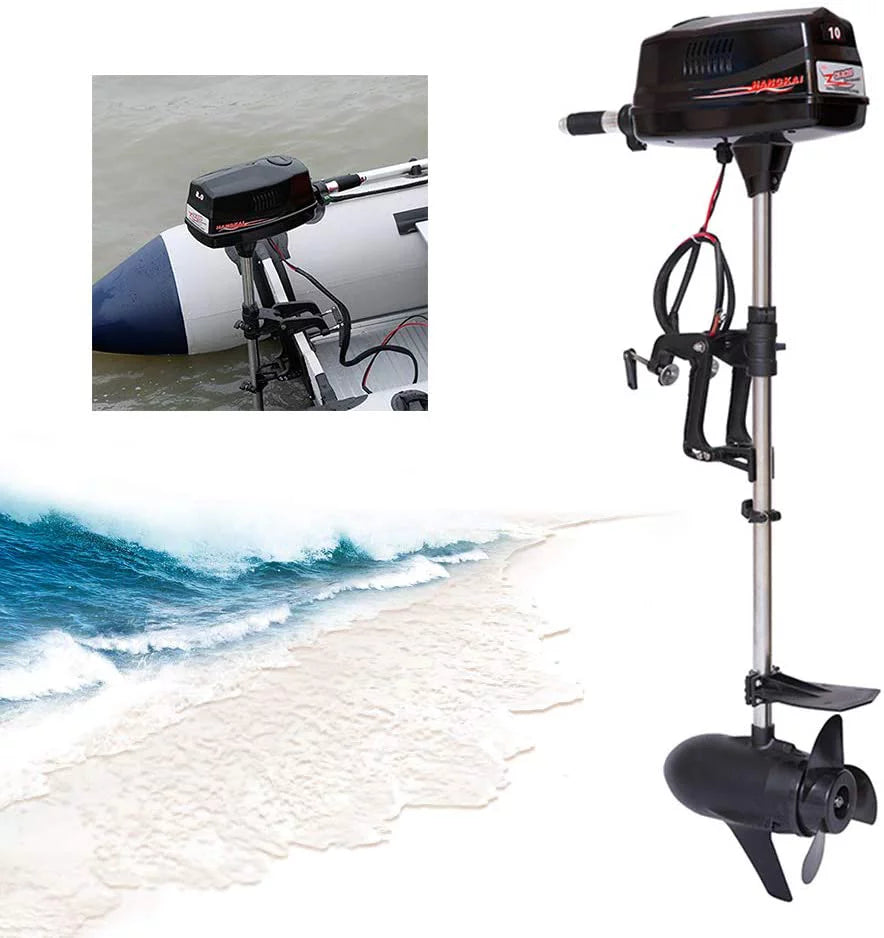Electric Brushless Outboard Motor 10HP 60V 2200W Tiller Control Q200417