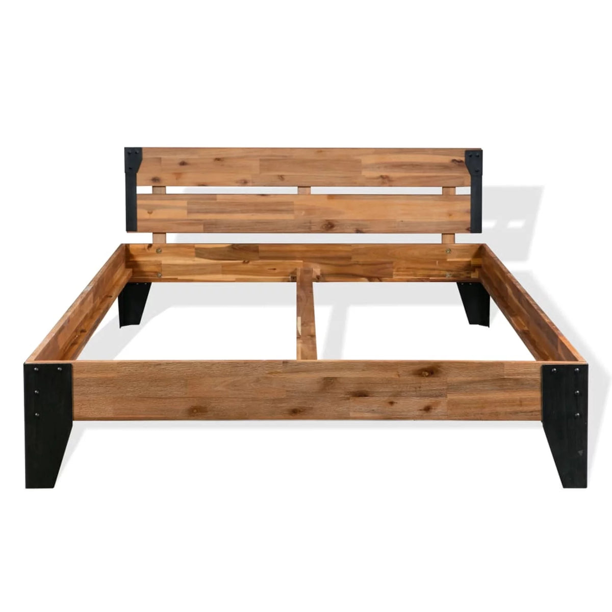 Solid Acacia Wood Steel Bed Frame E98423