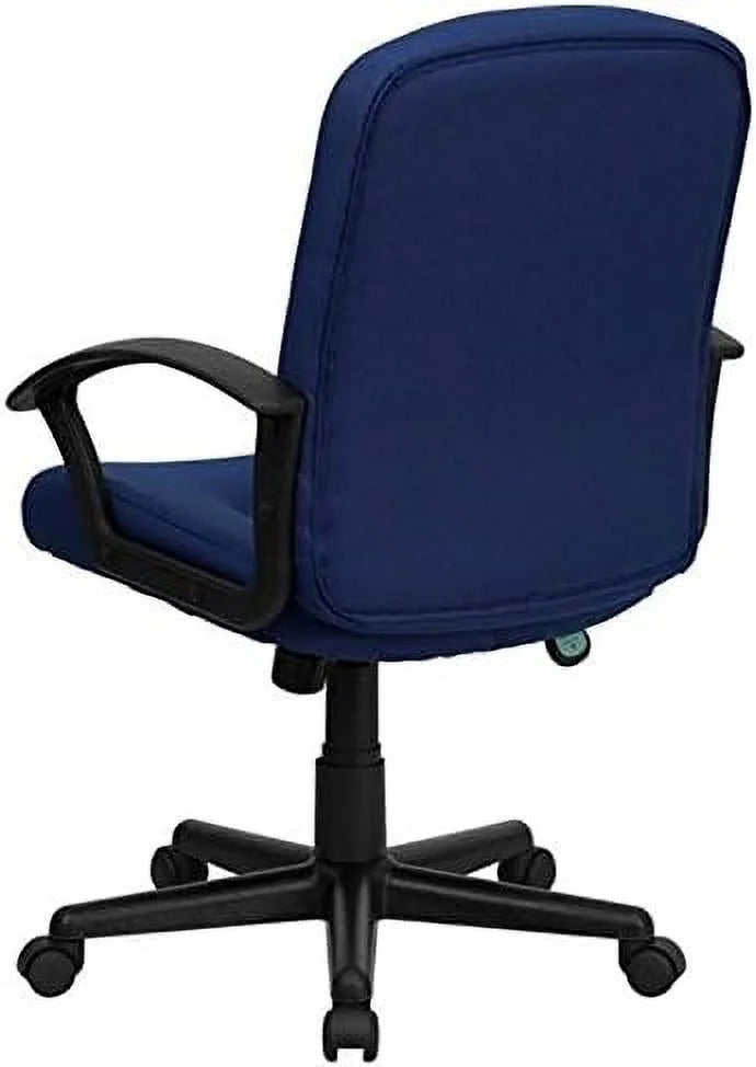 Navy Blue Fabric Office Chair with Arms Q412537