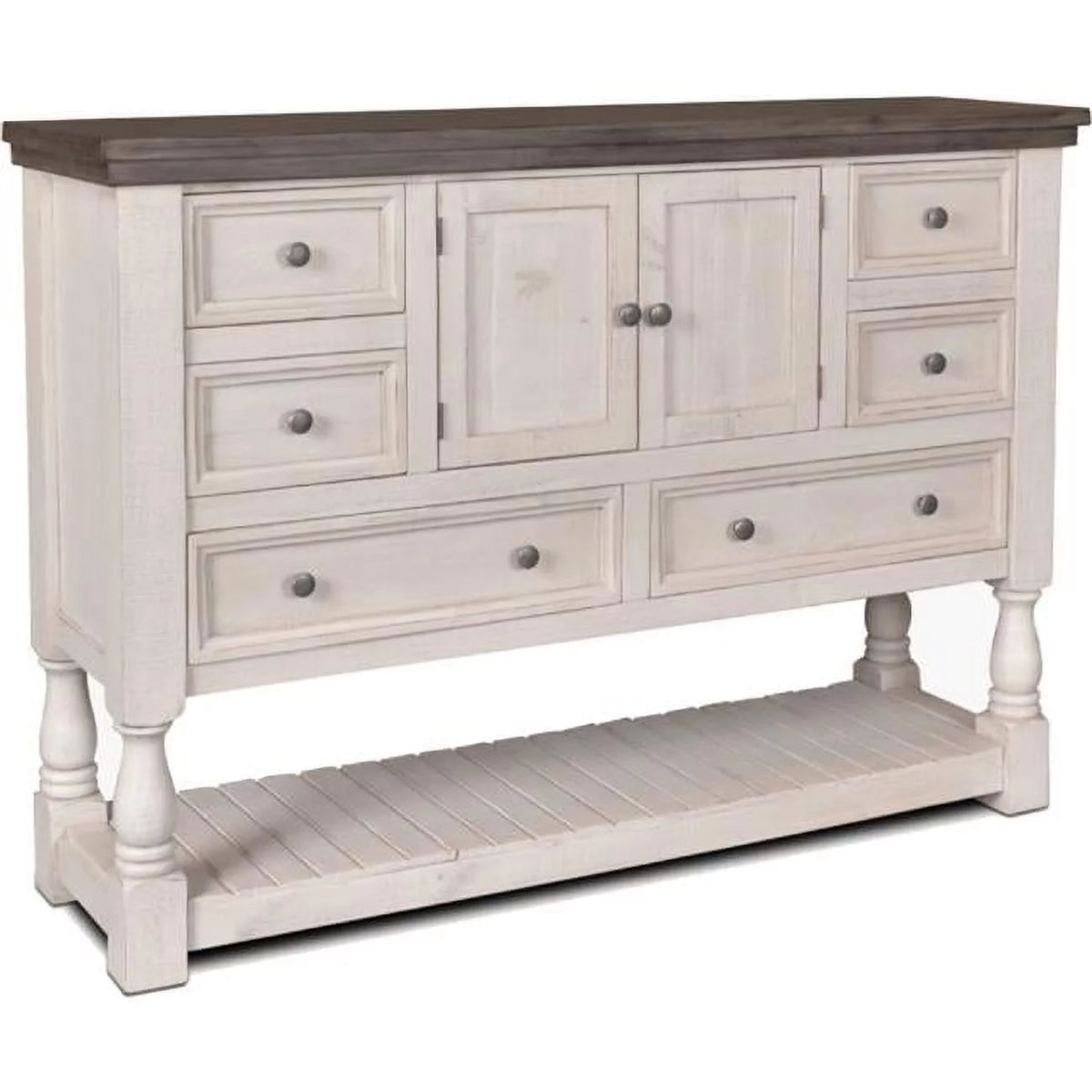 6 Drawer Dresser with 2 Cabinets and Shelf E2857