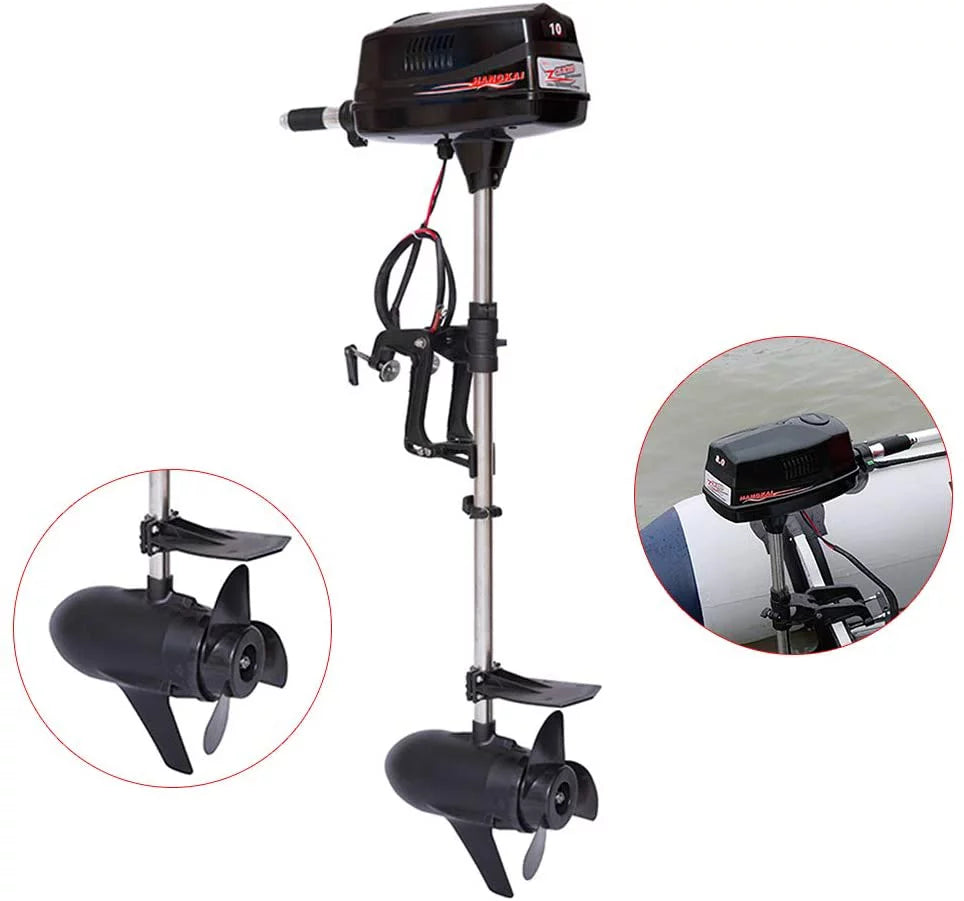 Electric Brushless Outboard Motor 10HP 60V 2200W Tiller Control Q200417
