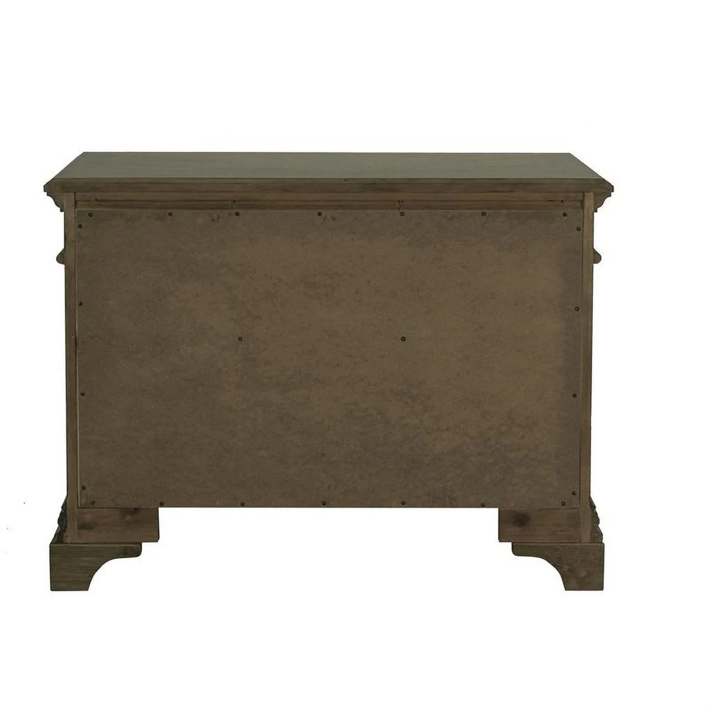 5 Drawer File Cabinet in Burnished Oak Y1392