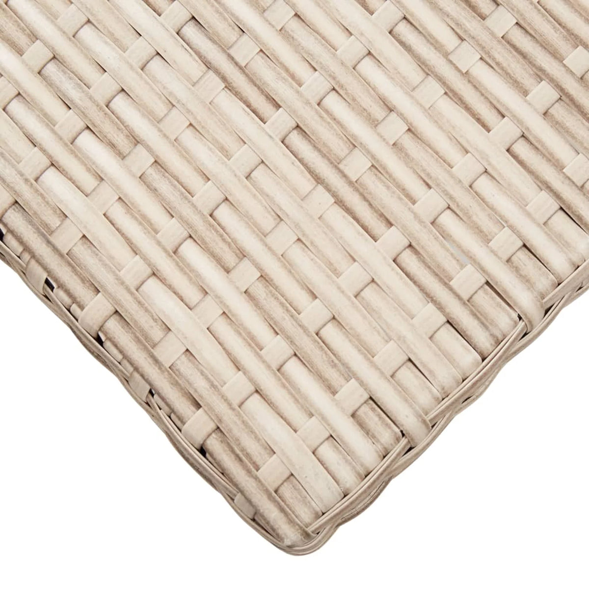 Beige Poly Rattan Coffee Table Q99508