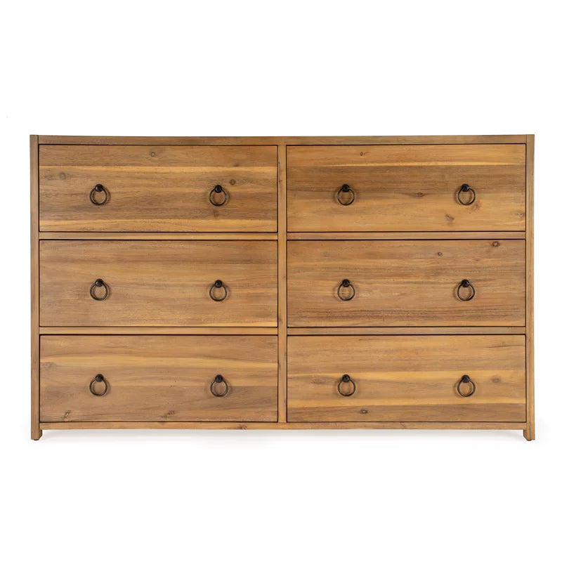 6-Drawer Engineered Wood Double Dresser H699