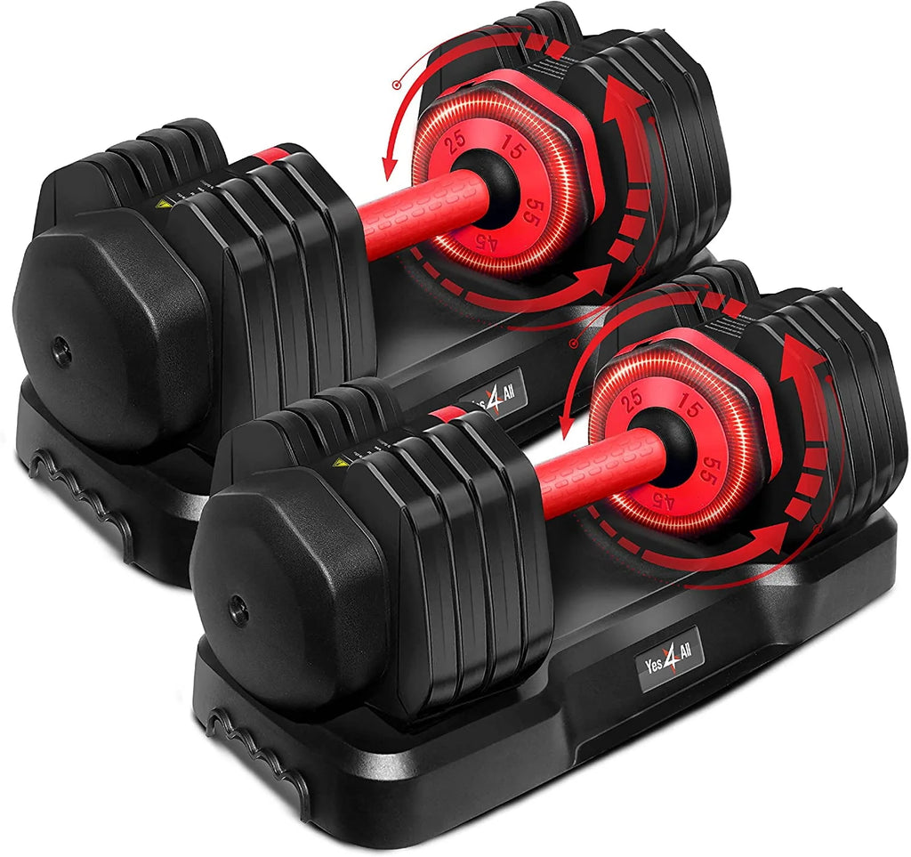 Adjustable Dumbbell 15-55 Black Single B631