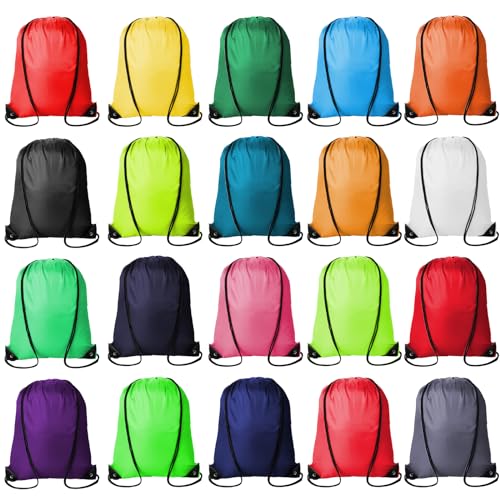 60Pcs Polyester Drawstring Backpacks O47072