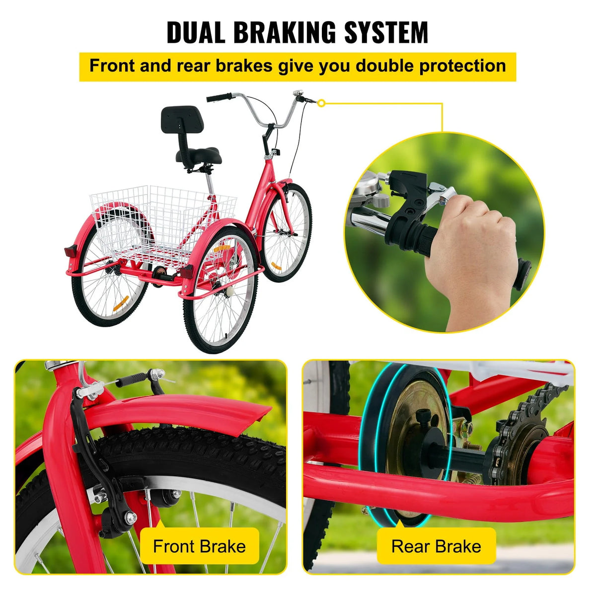 24'' 7-Speed Adult Tricycle V646