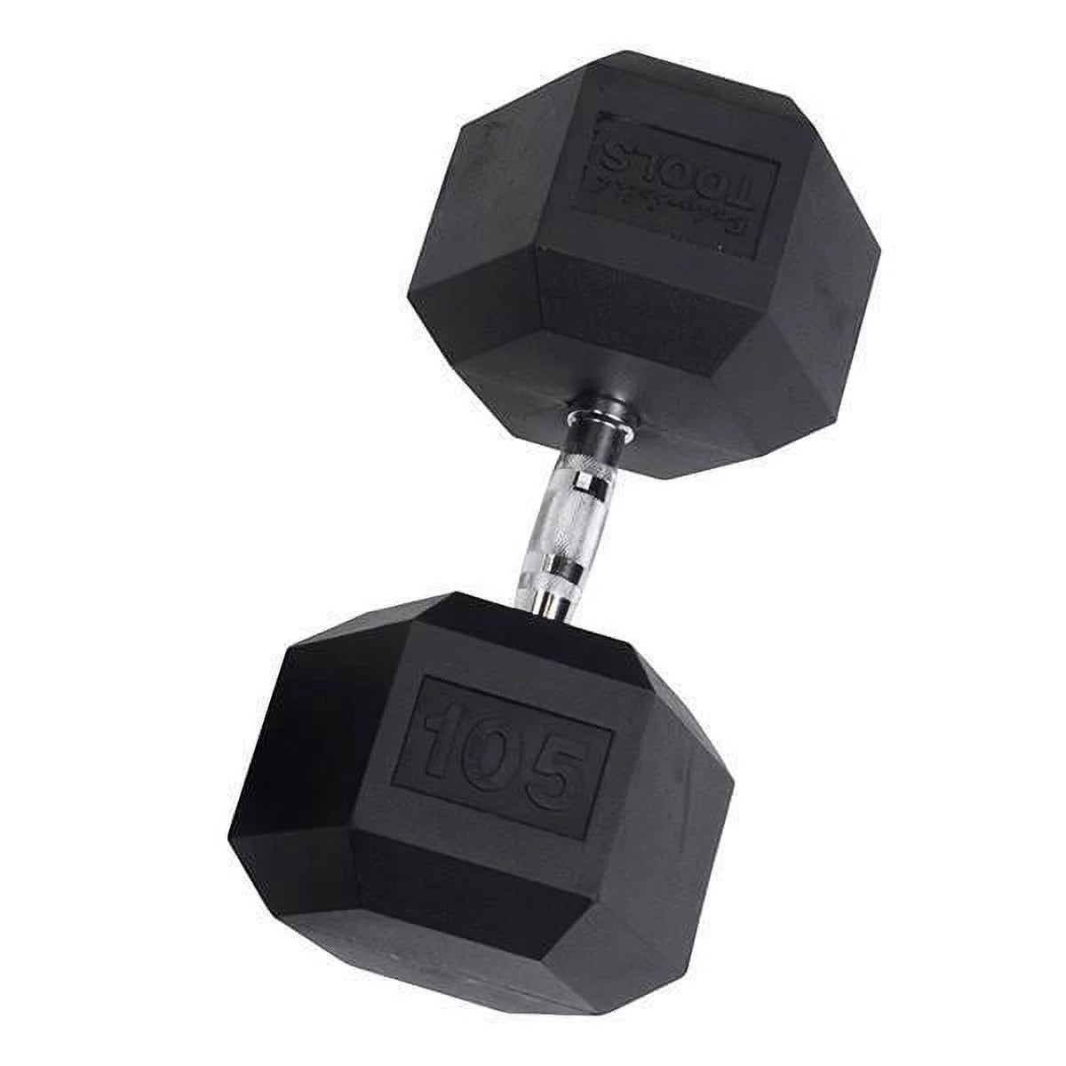 Rubber Coated Hex Dumbbells 55 lb F85086