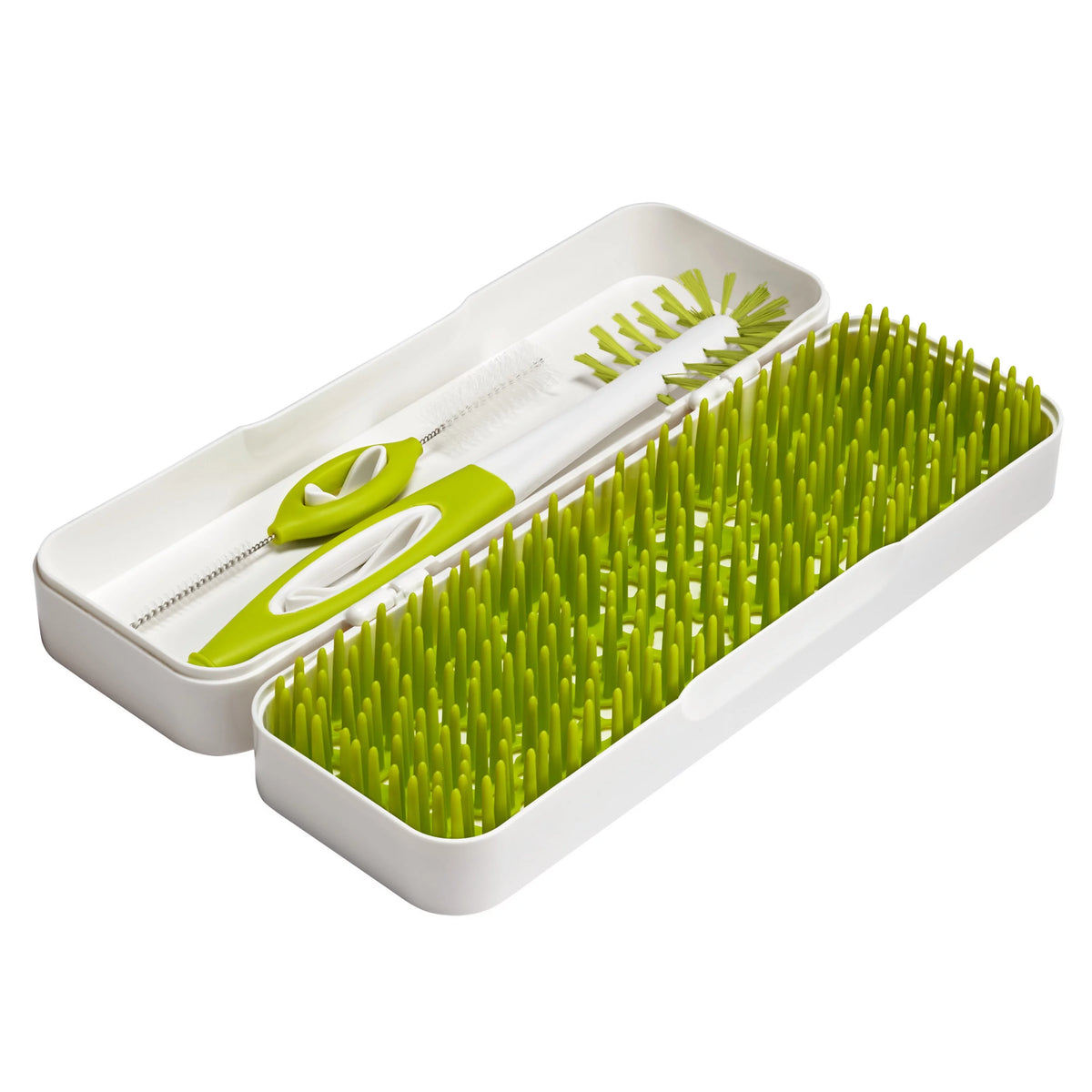 Compact Travel Bottle Drying Rack + 2 Baby Bottle Brushes G668785
