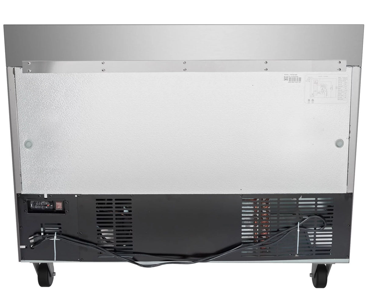 48 in. Two-Door Worktop Refrigerator with Backsplash Z7026